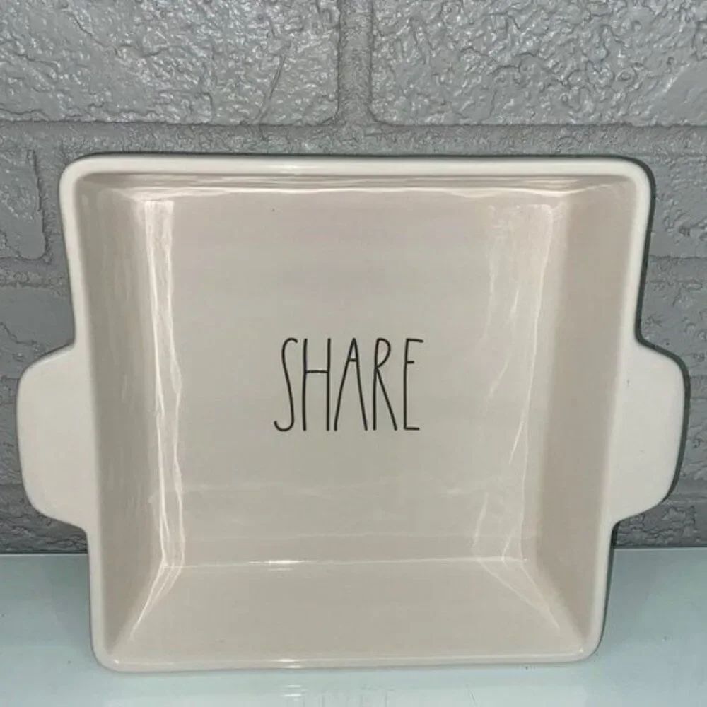 RAE DUNN "Share" Oven Safe Baking Dish